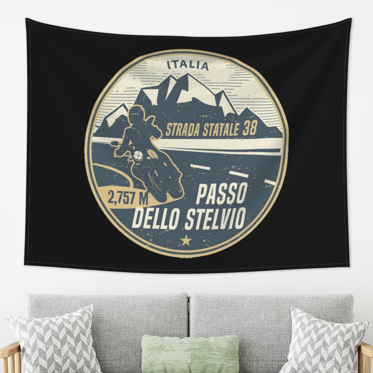 

Stelvio Pass Italy Tapestry Wall Hanging Aesthetic Home Decor Tapestries for Living Room Bedroom 74x94cm(29x37in)