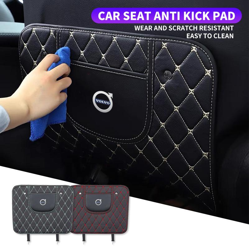 PU Leather Cover Auto Seat Cover Anti Kick Mat Pad Seat Cover For Volvo V60 XC60 XC90 S60 XC40 V40 S80 T6 V90 EX90 S90 V70