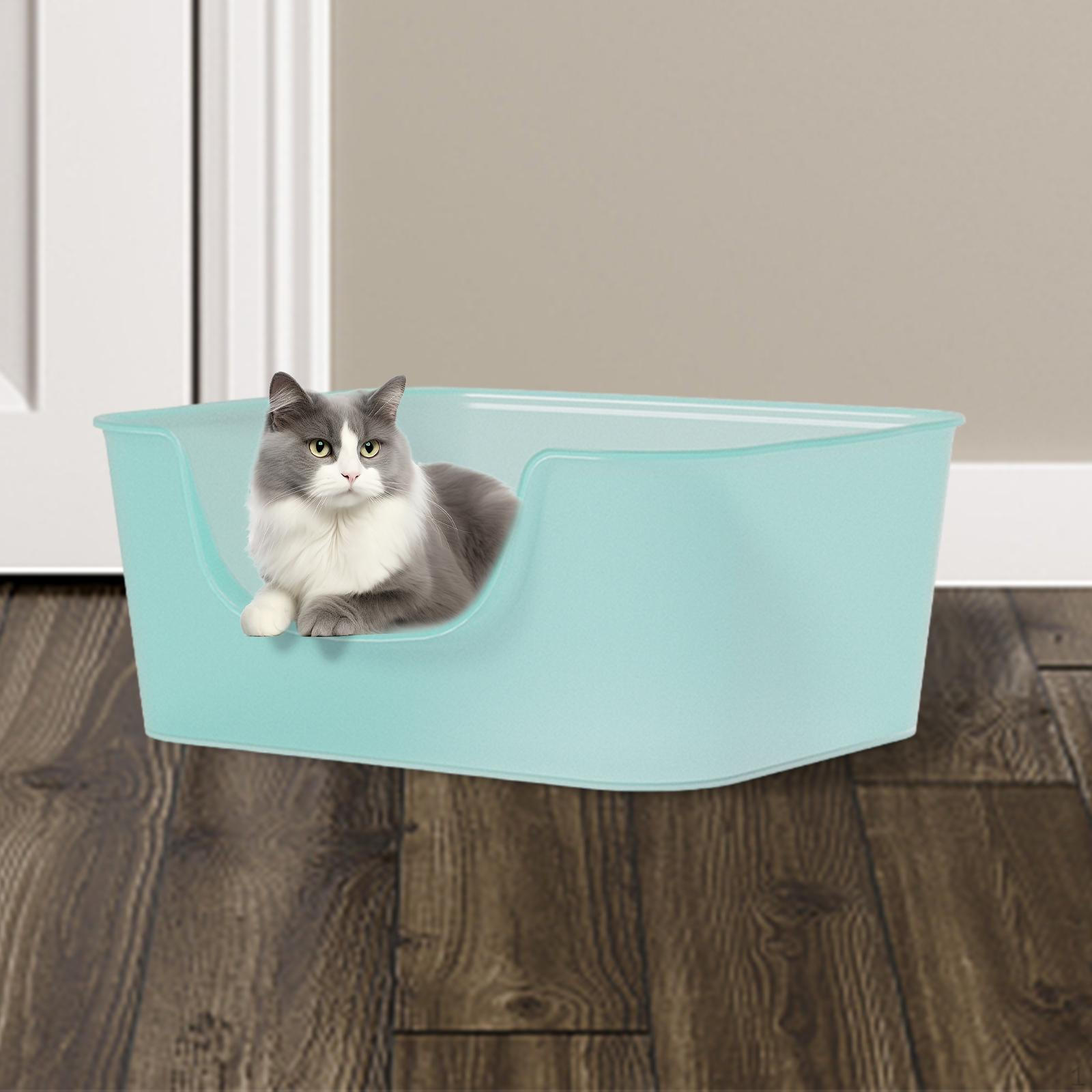 

Кошачий туалет с большим пространством, туалет с совком, антиразбрызгиватель для домашних животных