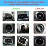 10pcs of U-shaped Electroplated Bright Strips with Mesh Clamps Decorative Strips for Car Air Vents Colored Interior Decoration
