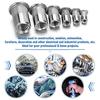 200PCS 304 Stainless Steel  Nut Anti-Rust  Nut Flat Head Powerful  Nut Series Multi-Specification  Nut Kit M3/M4/M5/M6/M8/M10