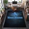 Crystal Velvet Rug Aston Villa Print Custom Name Text Floor Mat Home Decor