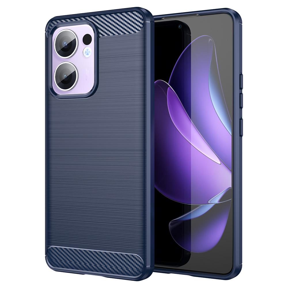 For Oppo Reno13 F 5G Case Protective Phone Cover Carbon Fiber Texture Brushed