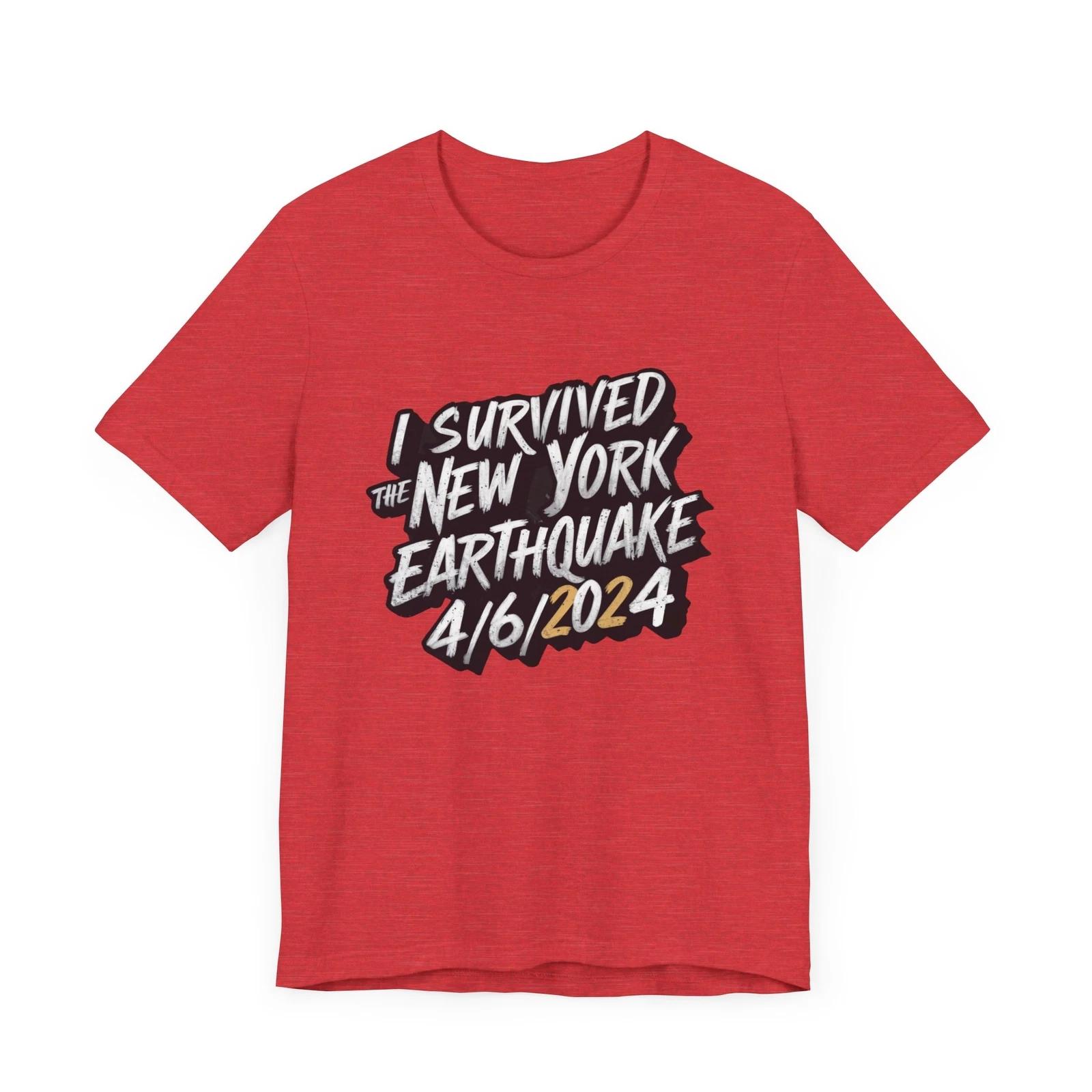 I Survived the New York Earthquake 4/6/2024 Commemorative Tee S