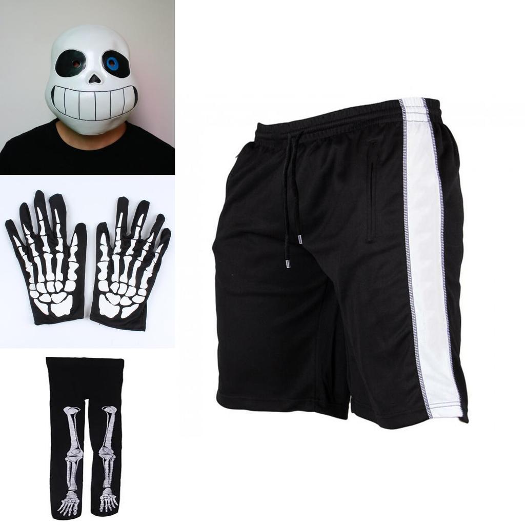 Trendy Game Undertale Sans Cosplay Costume Hoodie Featuring Quality Mask And Gloves