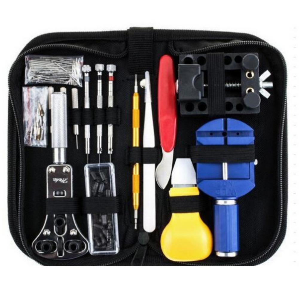 

144/147 шт. с сумкой для переноски Набор для ремонта часов Инструмент для открывания часов Ремонт часовщика 144pcs(red pry)