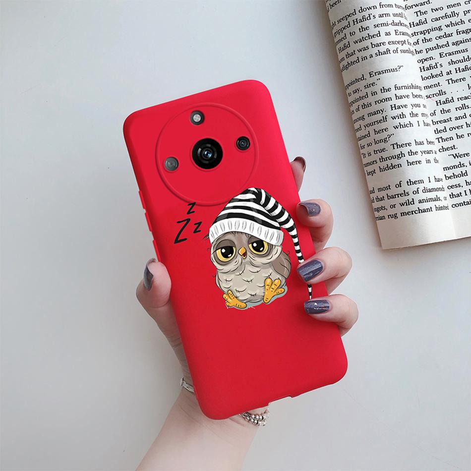 For Realme 11 Pro Plus Case Flower Girl Heart Cute Phone Case Back Cover For Realme 11 11Pro+ 5G Silicone Protection Bumper Capa