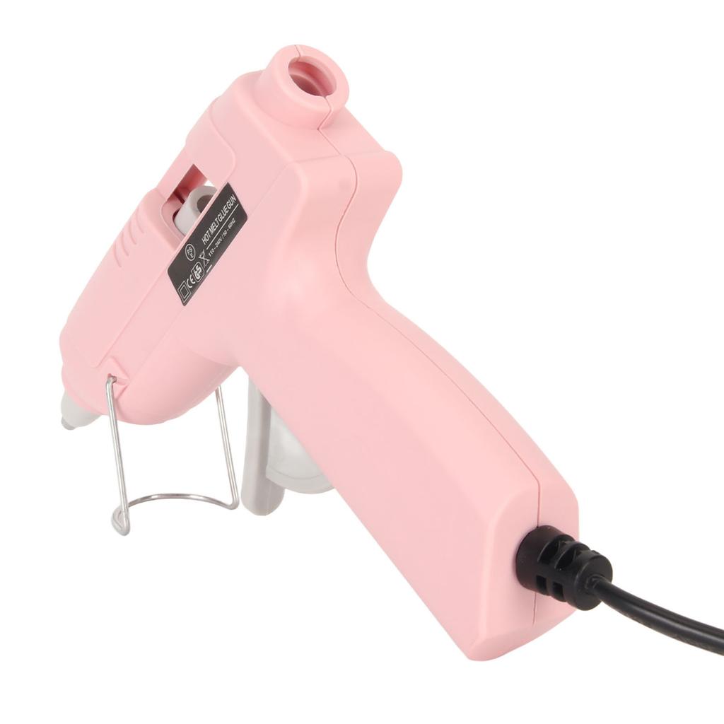 Heißklebepistole Schnelles Vorheizen 20W Mini-Heißschmelzklebepistole mit 30 Klebestiften für Kinder DIY Basteln 110‑240V US-Stecker