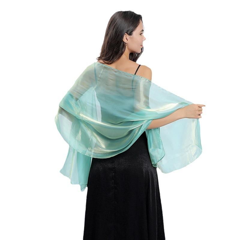Elegant Women Shawls Wraps for Evening Dresses Bridal Bridesmaid Wedding Shawl Solid Color Party Capes Decoration Scarf