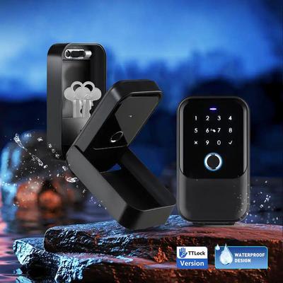 Tongtong Smart Key Box: Waterproof Fingerprint & Password Lock for Outdoor Use