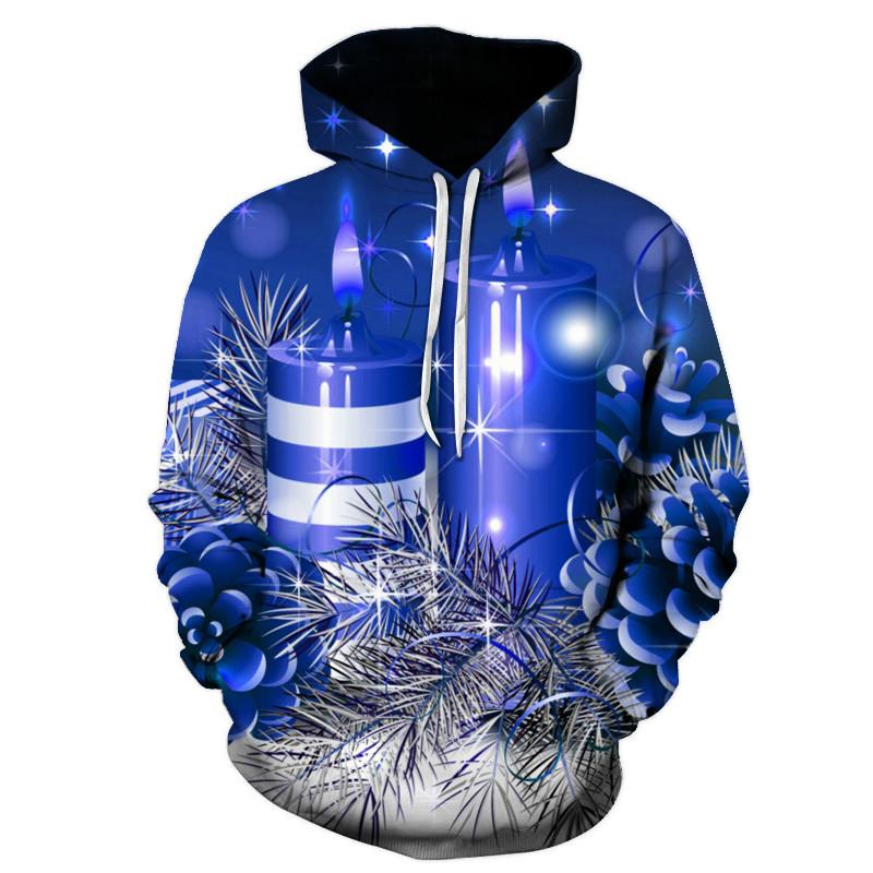 New Christmas Gift Theme Men's 3D Printed Hoodie Fashion Snowman Hooded Sweatshirt Hooded Pullover Boy Clothes