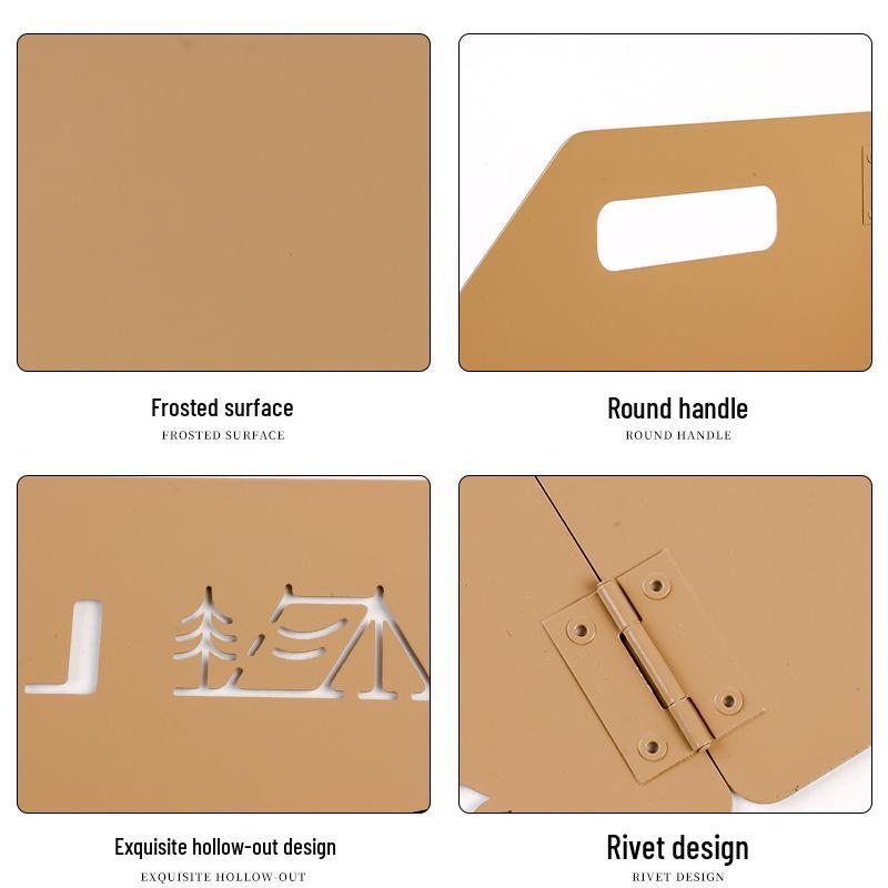 Outdoor Folding Windbreak for Camping and Picnic Stoves