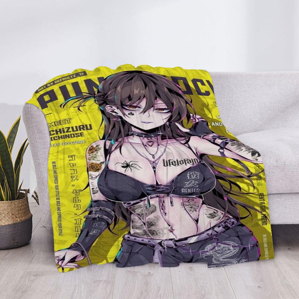 Hentai Sofa Throw Blanket Luxury Cover Fluffy Soft Blankets & Throws Knee Microfiber Anime Child Cute Home Textile Garden