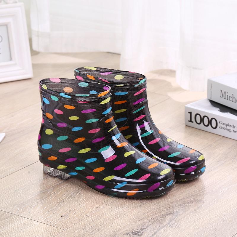 Crystal Warmth Damen Rutschfeste Wasserdichte Gummistiefel - Modisch, Verschleißfest, Samtgefüttert für Alle Jahreszeiten