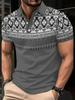 2026 Summer Men's Polo Shirt 3D Printed Pattern Breathable Lightweight Casual Sports Outdoor Men's Clothing