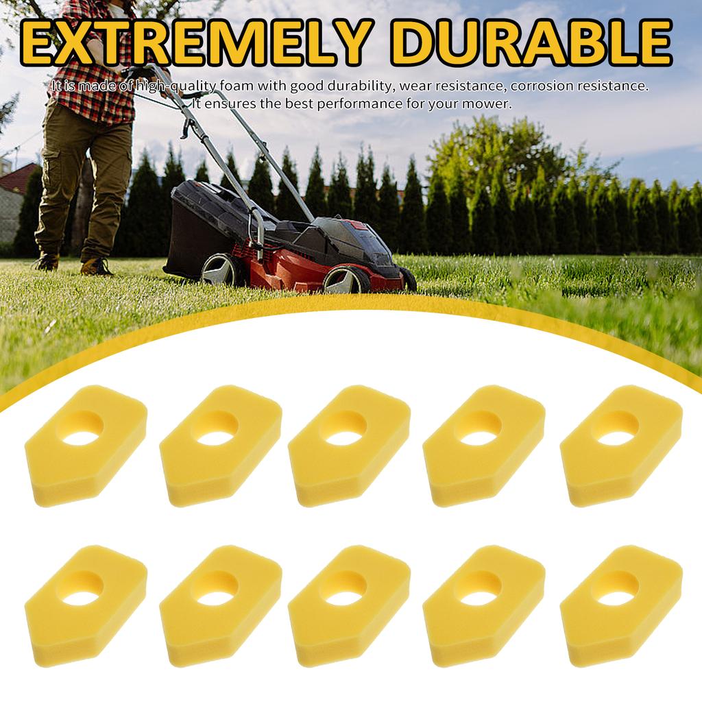 6 Pack Replacement Air Cleaner Foam Filter Sponge Cleaner Element for Lawn Mower Air Filters