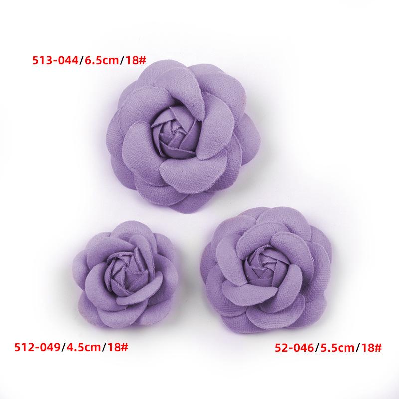 Korean Camellia Fabric Flower Corsage for DIY Headdress and Jewelry Accessories
