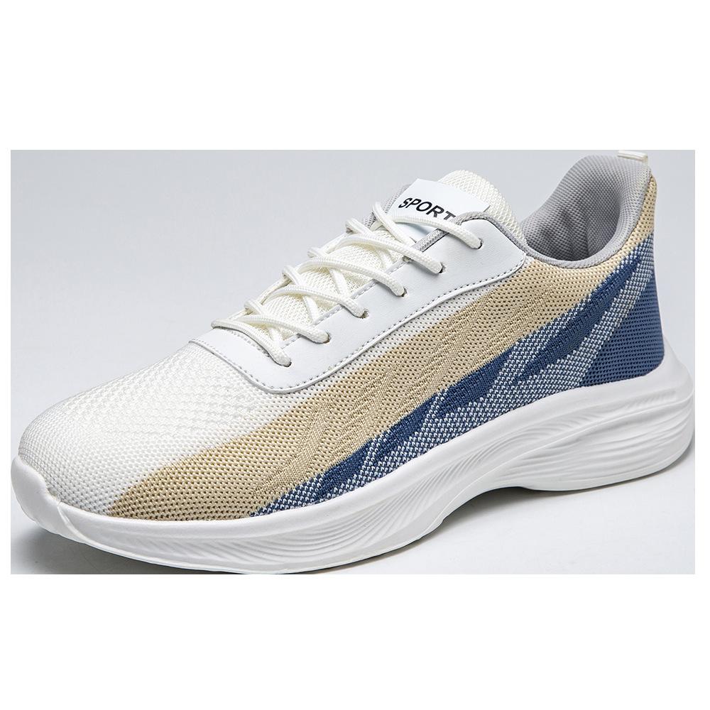 Men's shoes summer breathable large size fly-woven shoes lace-up running mesh casual shoes lightweight versatile sports shoes men