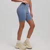 Women's athletic and fitness shorts, peach-shaped five-point pants, high-waisted elastic leggings for lifting buttocks, suitable for yoga.