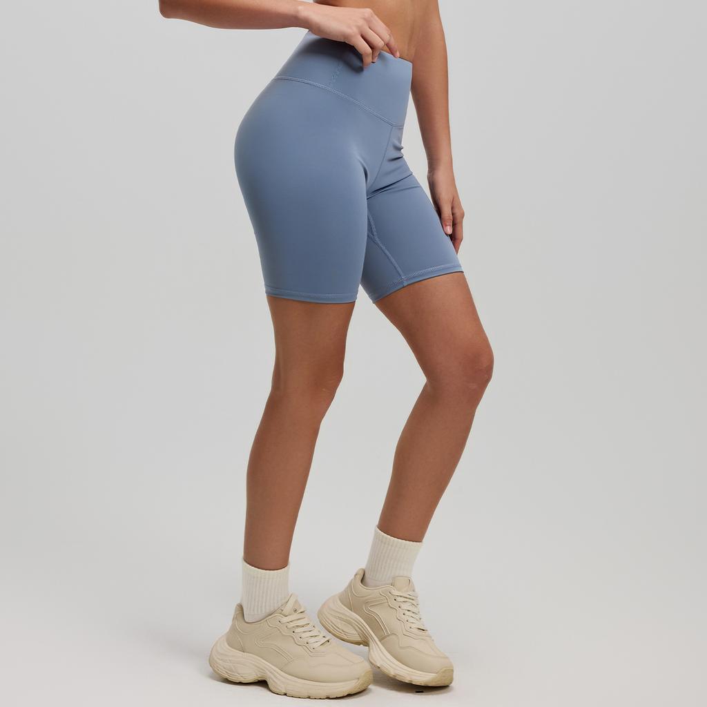 Women's athletic and fitness shorts, peach-shaped five-point pants, high-waisted elastic leggings for lifting buttocks, suitable for yoga.