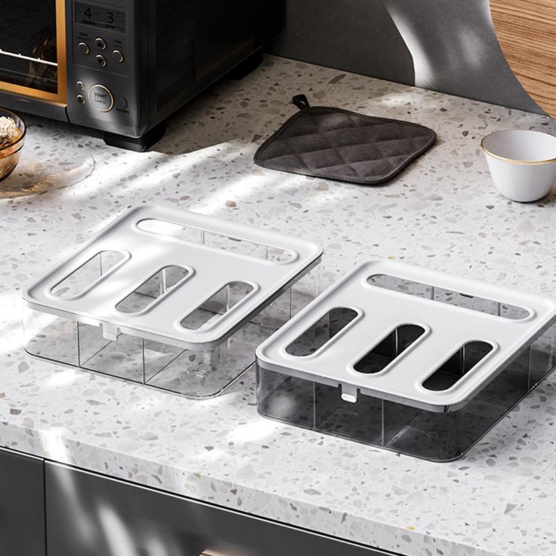 Transparent Zip Lock Bag Organizer Storage Food Bag Holders Compatible With Gallon Quart Sandwich & Snack Size Bag Kitchen Tools