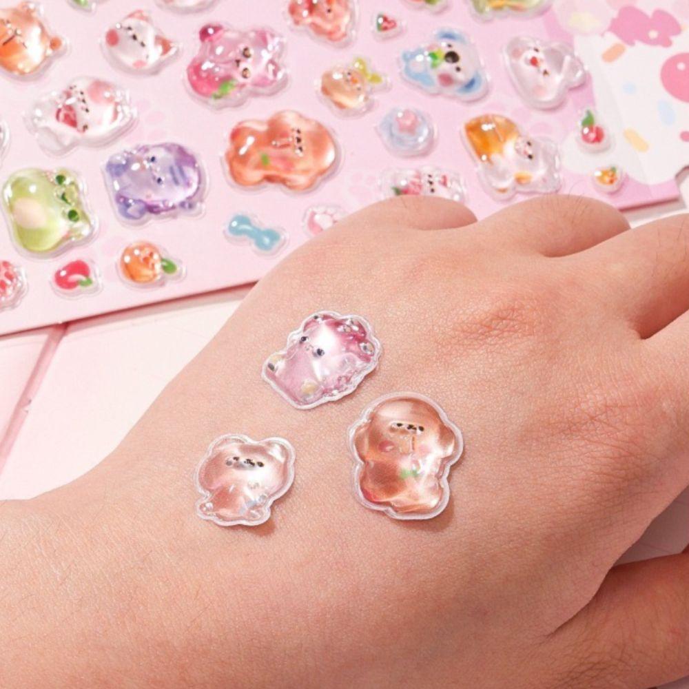 2pcs Creative Stationery Stickers PVC Diary Decoration New 3D Stickers  Students Gifts