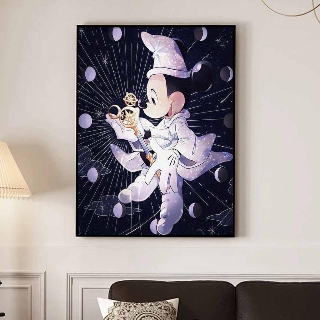 5D Diy Diamond Painting Mickey and The Magic Wand Full Drill Rhinestones Mosaic Embroidery Handmade Products Home Decor Gift