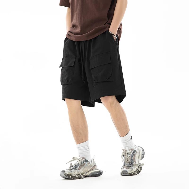 Men's Trendy Cargo Shorts - Mountain System Wide-Leg Loose Five-Point Summer Pants