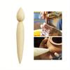 1Pc Pottery Spout Modifier Double-head Wooden Punching Tounded Corners Teapot Spout Modeling Ceramic Clay Repair Tools