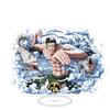 Stand Acrilico Grande Ornamenti Cartone Animato Pirata Luffy Sauron Espositore da Tavolo Spettacolo di Fumetti Vendita All'Ingrosso Consegna
