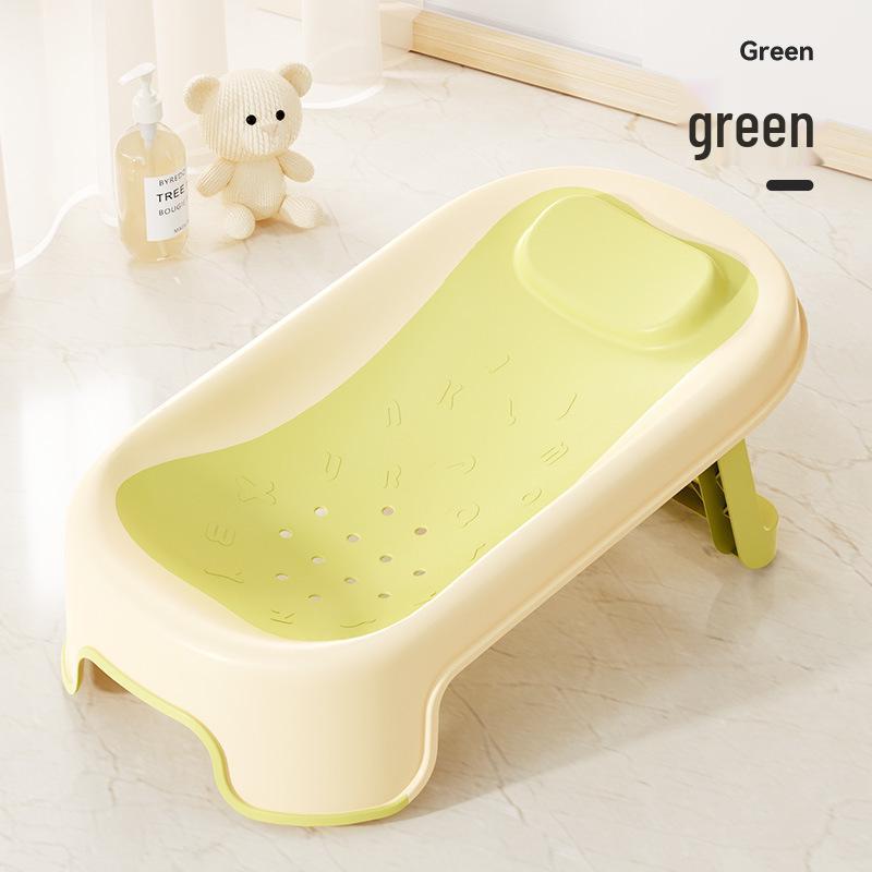 Jiami Faltbare Babybadewanne: Große Größe für Alter 0-5, Sitzen und Liegen Neugeborenen Integriertes Design