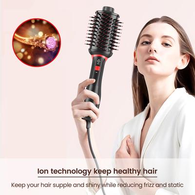 New 1200W Second Generation Hot Air Comb Multifunctional 5-in-1 Mini Compact Styling Comb Negative Ion Hair Drying Comb