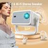 New TP350 Netflix Certification Projector 4K Android 13 Native Wifi6 BT5.2 1080P 650ANSI Portable Projector Auto Keystone Correction