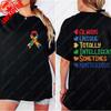 Autism Puzzle Printed Tshirt Tops Always Unique Totally Intelligent Sometimes Mysterious Shirt Unisex Casual Style Tshirt