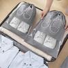 Non-Woven Shoe Storage Bags Portable Travel Shoe Dust Bags Organizer Pouch Packing Bag for Shoes Storage Organizers