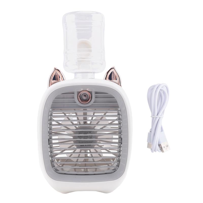 

A96I-Water Air Conditioning Fan, Mini Fan, USB Fan, Desktop Turbo Spray Humidification Cooler