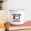 Teacher Mode Off Print Enamel Mug Cup for Coffee Original Coffee Cups Drinkware Unusual Mugs Personalized Funny Beer Travel Cute