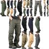 Comfortable Men's Cargo Pocket Work Pants For Casual Hiking And Outdoor Activities