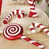 Xmas Tree Candy Decor PVC Material Classical Hanging Candy Ornaments for Holiday Party 5 Candies