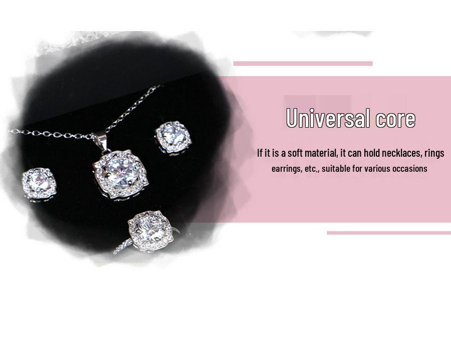 Little Bear Rose Necklace Box: Elegant Light Luxury Preserved Flower for Valentine's & Mother's Day