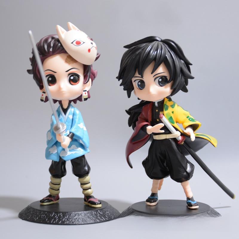Large Demon Slayer Tanjiro, Zenitsu & Nezuko Car Ornaments Doll Set