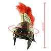 Casco Romano Guerrero Dorado Disfraz Cosplay de Luchador Romano Accesorio Perfecto para Hombres y Mujeres