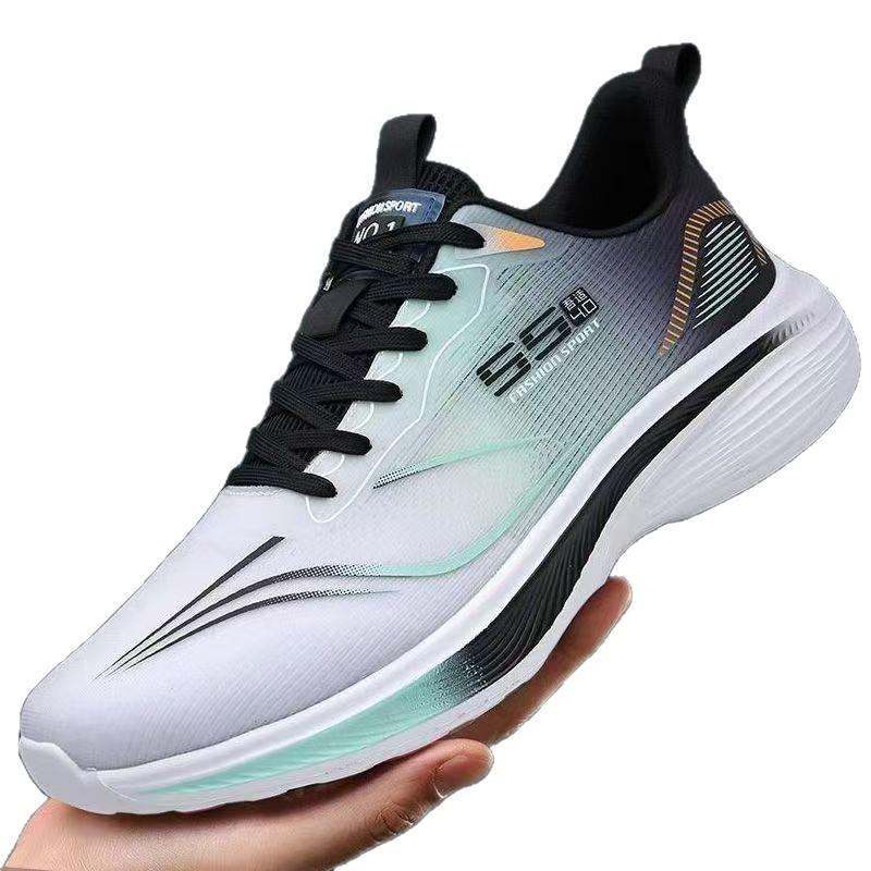 Men's Fashionable Lightweight Shock-Absorbing Sneakers, Breathable & Odor-Free, Height-Boosting Casual Running Shoes (Sizes 36-46)