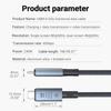 240W USB C To Type C PD Fast Charging Cable 8K 60Hz 40Gbps Data Transfer Cord for 15 16 17 Samsung Huawei Macbook