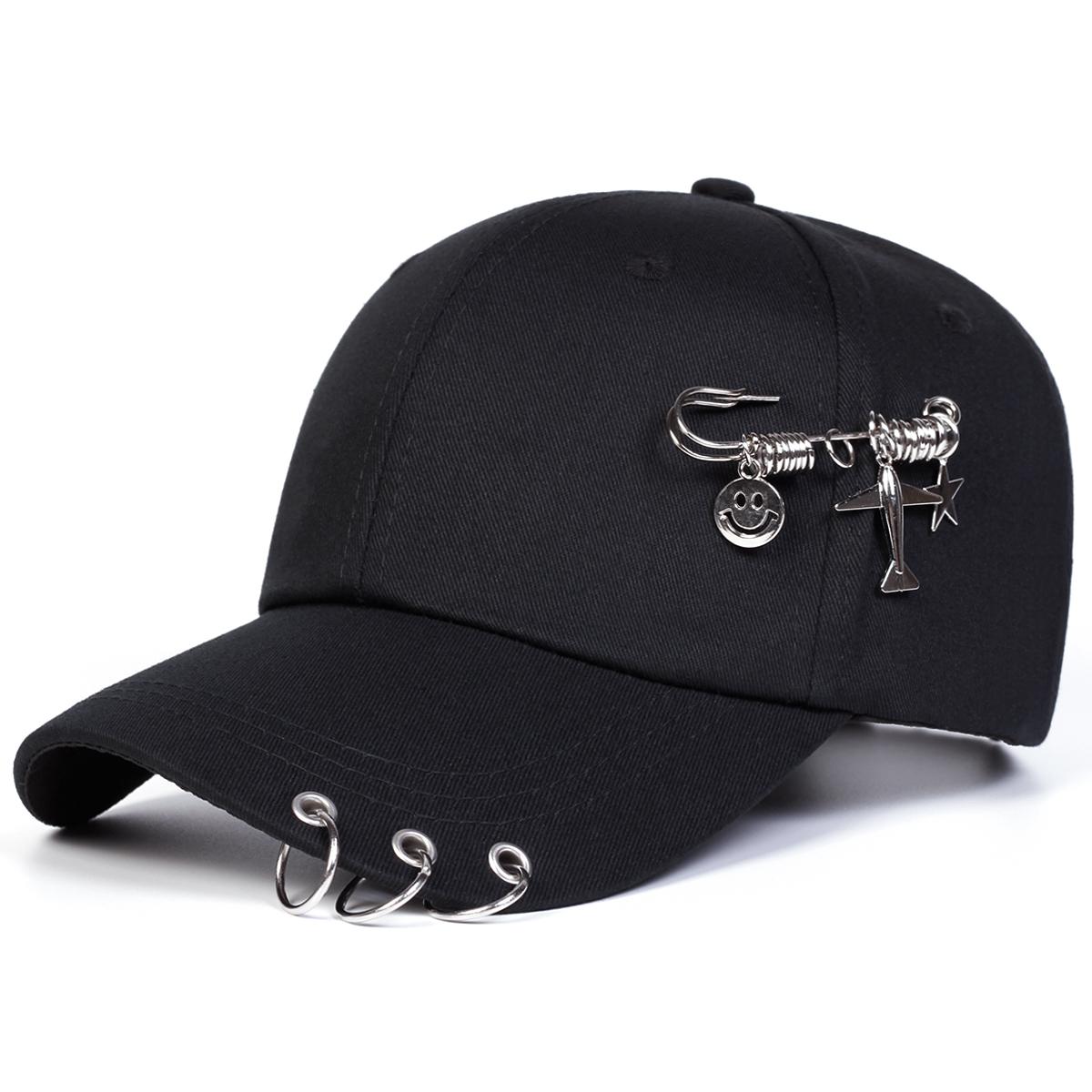 

Unisex Iron Ring Baseball Caps Spring Autumn Outdoor Adjustable Casual Hats Sunscreen Hat Sports Cap