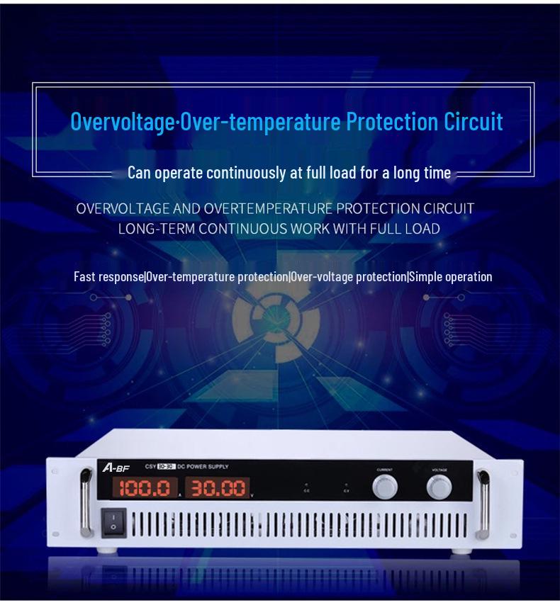 A-BF High Power Adjustable DC Regulated Power Supply 200V 20A, Constant Voltage/Current