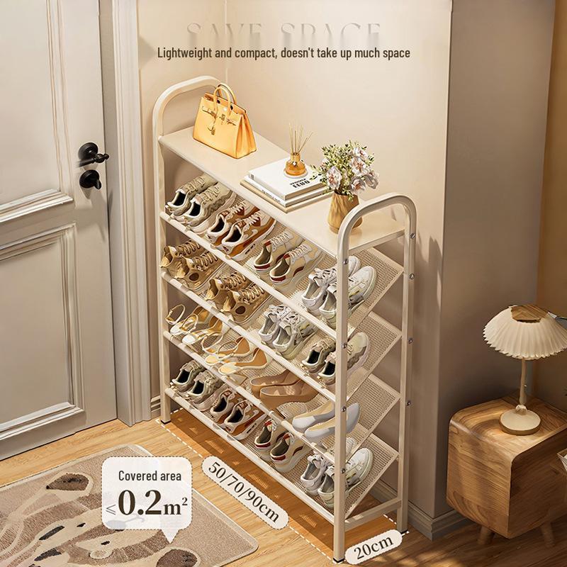 Compact Multi-Tier Shoe Rack for Entryways, Space-Saving Shoe Cabinet for Dorms and Small Rooms
