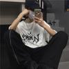 Women T Shirt Hip-Hop Loose Punk Letter Print Tops Tee Black T-shirt Female Summer T-shirt 90s Graphic Tee Female Cute Tops Tee Unisex