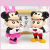 Crayon Shin Chan Pvc Figurine With Removable Mickey And Minnie Headgear For Collectors And Fans