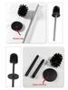 304 Stainless Steel Wall-Mounted Toilet Brush Set with Base